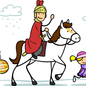 Martin na bílém koni